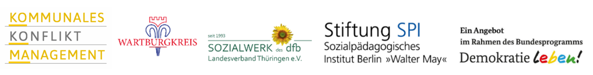 Logoleiste der beteiligten Projekte, Institutionen und Förderprogramme.